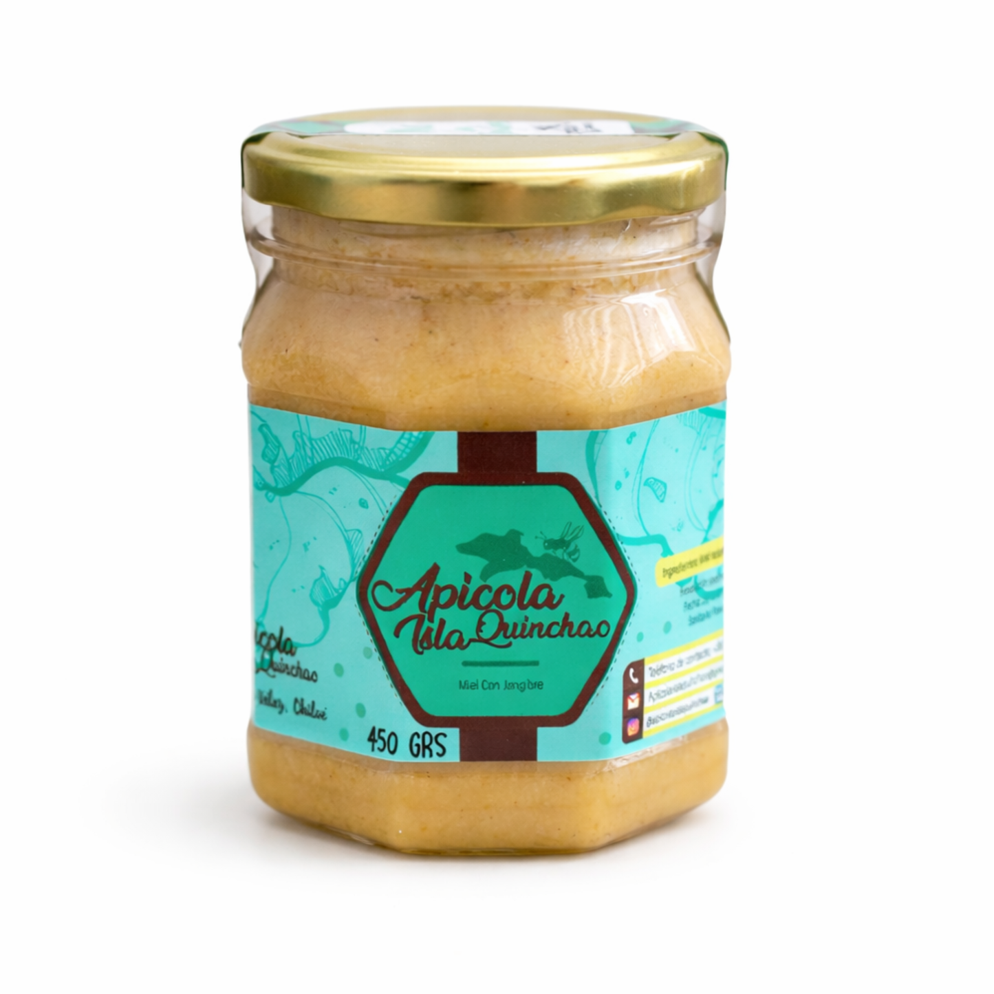 Miel con jengibre 450 grs